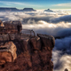 Illustration for article titled A rare event turns the Grand Canyon into Cloud City